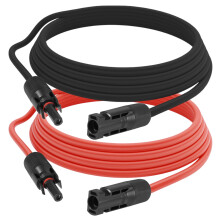 Solar Panel Extension Cable 12AWG 10FT 2PCS
