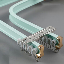 Tringle à rideaux double flexible GXCZ pour plafond, 180 cm