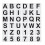 Reusable Letter Stencils for Crafts White Plastic 36 Pieces 1