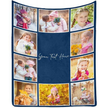 Couverture collage photo personnalisée avec 10 images