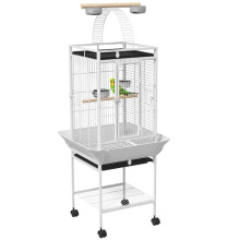 Large Bird Cage with 3 Doors, Wheels, Perches, Food Bowl and Play Area