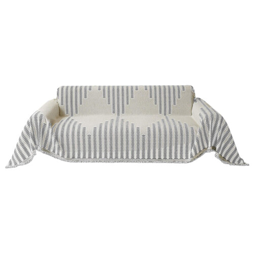Housse de canapé double taille 7AA en chenille confortable toutes saisons 1