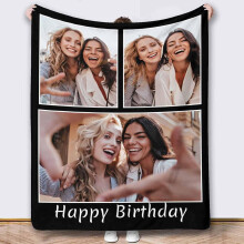 Couverture photo personnalisée jeté sur mesure 1 pièce