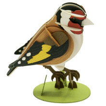3D-paperimalli - FRIDOLIN - Keltasirkku - 88,55 cm - Laserleikatut osat - Itse koottava