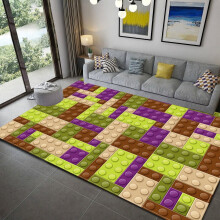 Geometric Printed Carpet Rug for Living Room Bedroom Large
