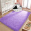 Purple Soft Shaggy Area Rug Rectangular 31 x 63 Inches 3