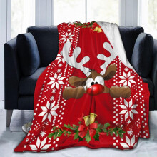 Plaid de Noël en polaire 150 x 200 cm