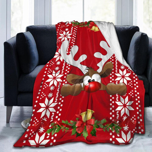 Plaid de Noël en polaire 150 x 200 cm