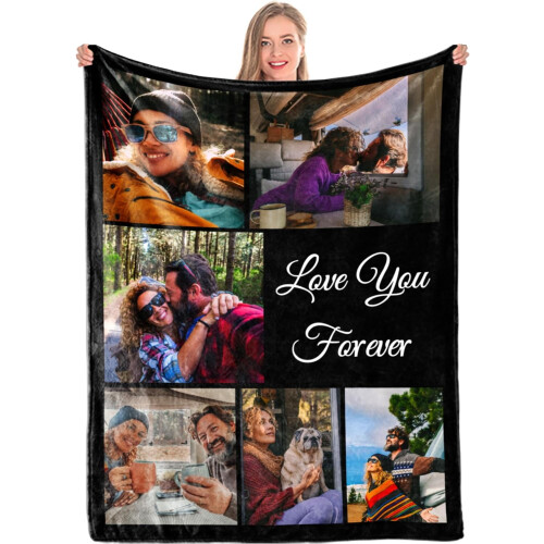Κουβέρτα Fleece 50x60 ίντσες με 1-9 φωτογραφίες