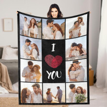 Couverture photo personnalisée 50 x 60 pouces