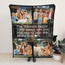 Couverture personnalisée avec photo pour adultes et enfants - Design sur mesure