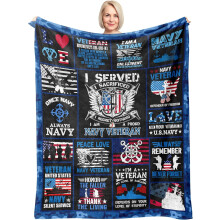 Veteran Gifts for Men Army Air Force Navy Vietnam Blanket