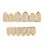925 Silver Simulated Diamond Grillz Set Top and Bottom 1
