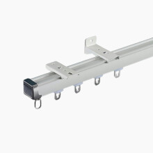 Tringle à rideaux coulissante GXCZ dorée 120 cm, fixation plafond/mur.