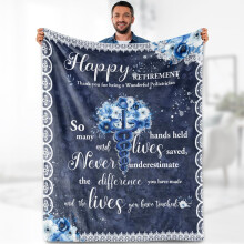 Pensjonsteppe Koselig, lodden flanellpledd 50x60 tommer