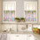 Spring Easter Kitchen Curtains Set Pink Plaid Floral Eggs 4