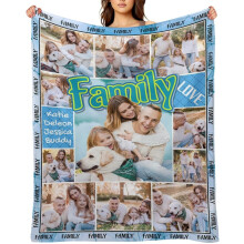 Personalisierte Fotodecke für Erwachsene, individuelle Kuscheldecke