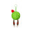 Hellgrüne, flauschige Weihnachtskugel, 6 cm 2