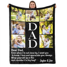 Couverture photo personnalisée pour papa - Cadeau sur mesure