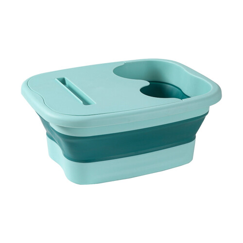 Foldable Foot Bath Basin with Handle Lid and Massage