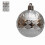 Double Rhombus Silver Ball Ornaments 2.4 in 6-Pack 1