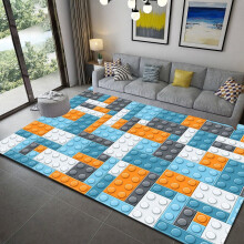 Geometric Printed Carpet Rug for Living Room Bedroom Large
