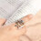Sterling Silver Flame Dragon Ring for Men and Women 8