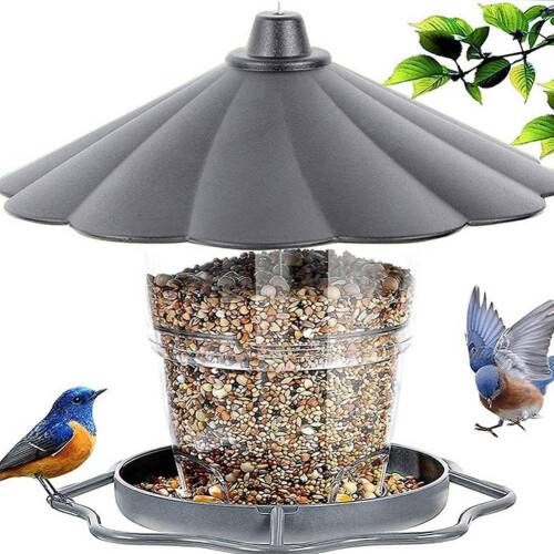 Hanging Bird Feeder Waterproof 820ml 2
