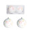 Gold Glitter Sequin Christmas Ornament Set 12 pcs 2