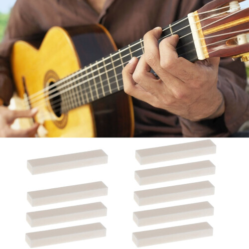 CIYISON DIY Guitar Nut Blank Unslotted Bone 1 Piece 1