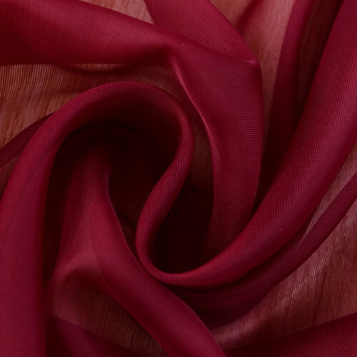Red Sheer Curtains Cotton 4-Pack 98 Inch