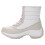 Damen-Winterstiefel Beige Samt Baumwolle Warm High-Top 1
