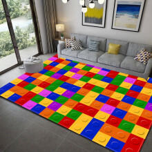 Geometric Printed Carpet Rug for Living Room Bedroom Large