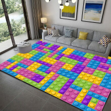 Geometric Printed Carpet Rug for Living Room Bedroom Large