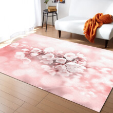 Japanese Sakura Cherry Blossom Rug for Living Room Bedroom