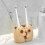 Ceramic Capybara Toothbrush Stand with Brush Slots 5
