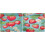 Red Strawberry Fruit Cartoon Kitchen Curtains 24 Inch Short 3