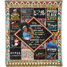 Black Queen Blanket for Nurses Soft Warm 1 Pack