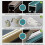 Rail de rideau double en aluminium blanc 110 cm 2