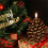 LED Pinecone Candle Flameless Real Wax Look Unscented 5