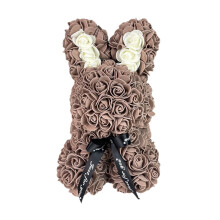 Valentine's Day Rose Bunny Foam Plush Toy with DIY Gift Box