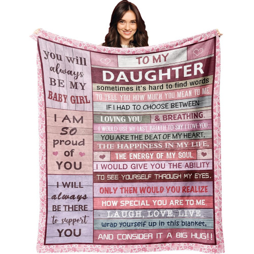 Couverture cadeau pour fille 60 x 50 pouces