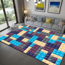 Geometric Printed Carpet Rug for Living Room Bedroom Large