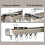 Système de rail pour rideaux de plafond Blanc/Champagne 240 cm 5