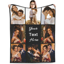Coperta personalizzata con foto per adulti e bambini