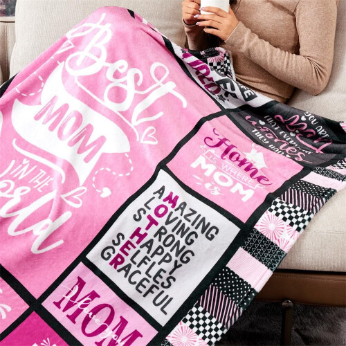 Couverture rose pour canapé et lit 50x60 pouces 2