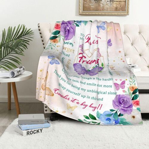 Couverture jetée Sisters Gifts 60x50 pouces 1