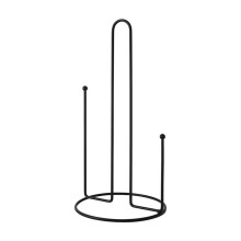 Toilet Paper Holder Stand Black Freestanding 2-Roll
