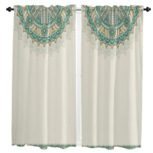 Mandala Pattern Ethnic Retro Curtain for Living Room