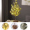 Artificial Christmas Tree with LED Lights Green 21.65 Inch 3
